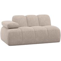 Sofaelement Mojo Sandfarben, Armteilverstellung - Sandfarben/Schwarz, MODERN, Textil (164/74/97cm) - Livetastic