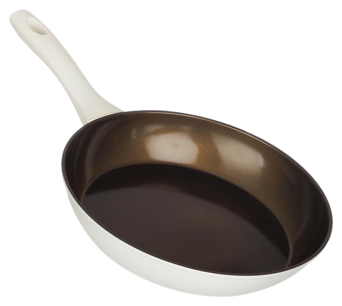 Pfannenset 2-teilig Metall/Kunststoff - Creme/Kupferfarben, Basics, Kunststoff/Metall - James Wood