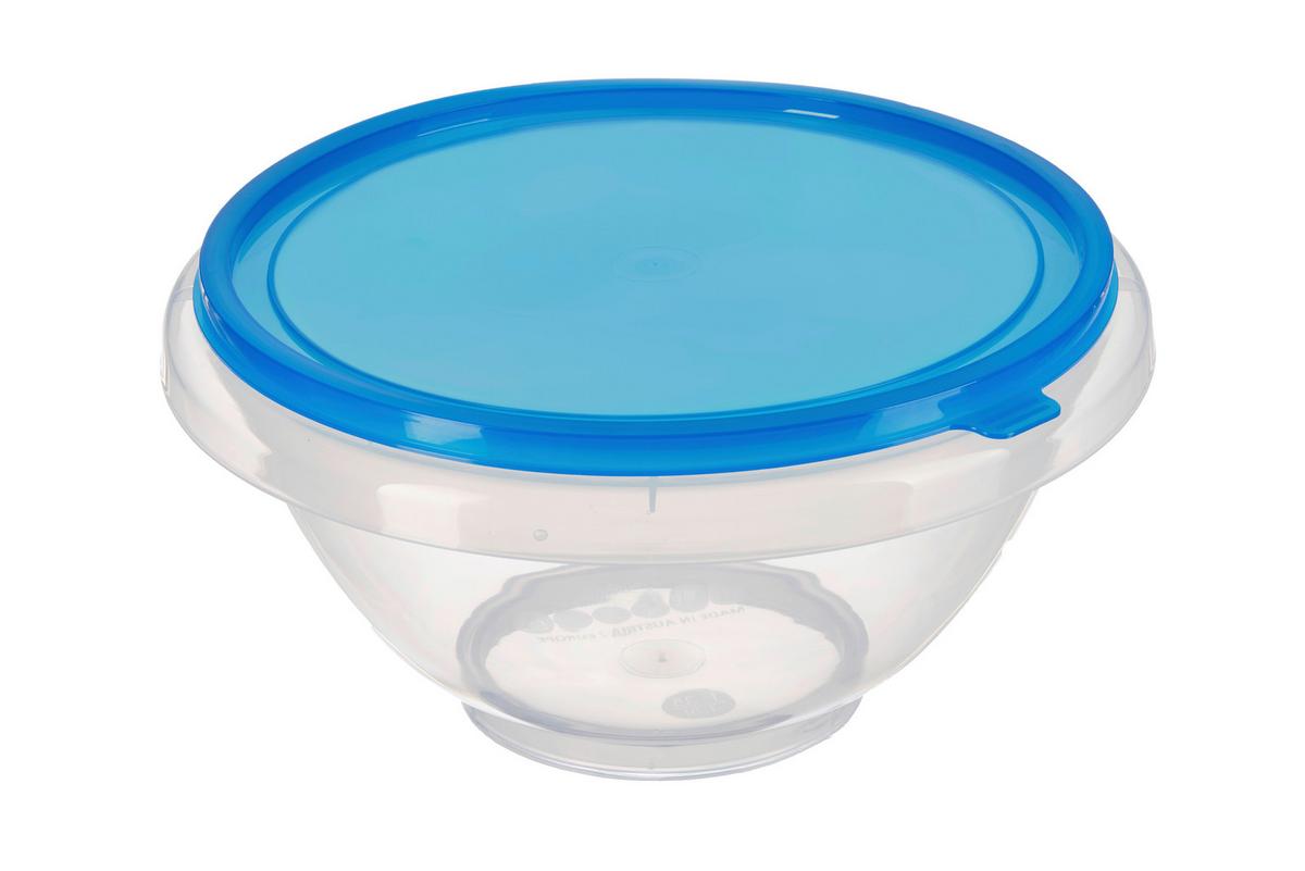 Rührschüssel aus Kunststoff Transparent Becki, D: ca. 25cm - Blau/Transparent, KONVENTIONELL, Kunststoff (25/14.5cm)