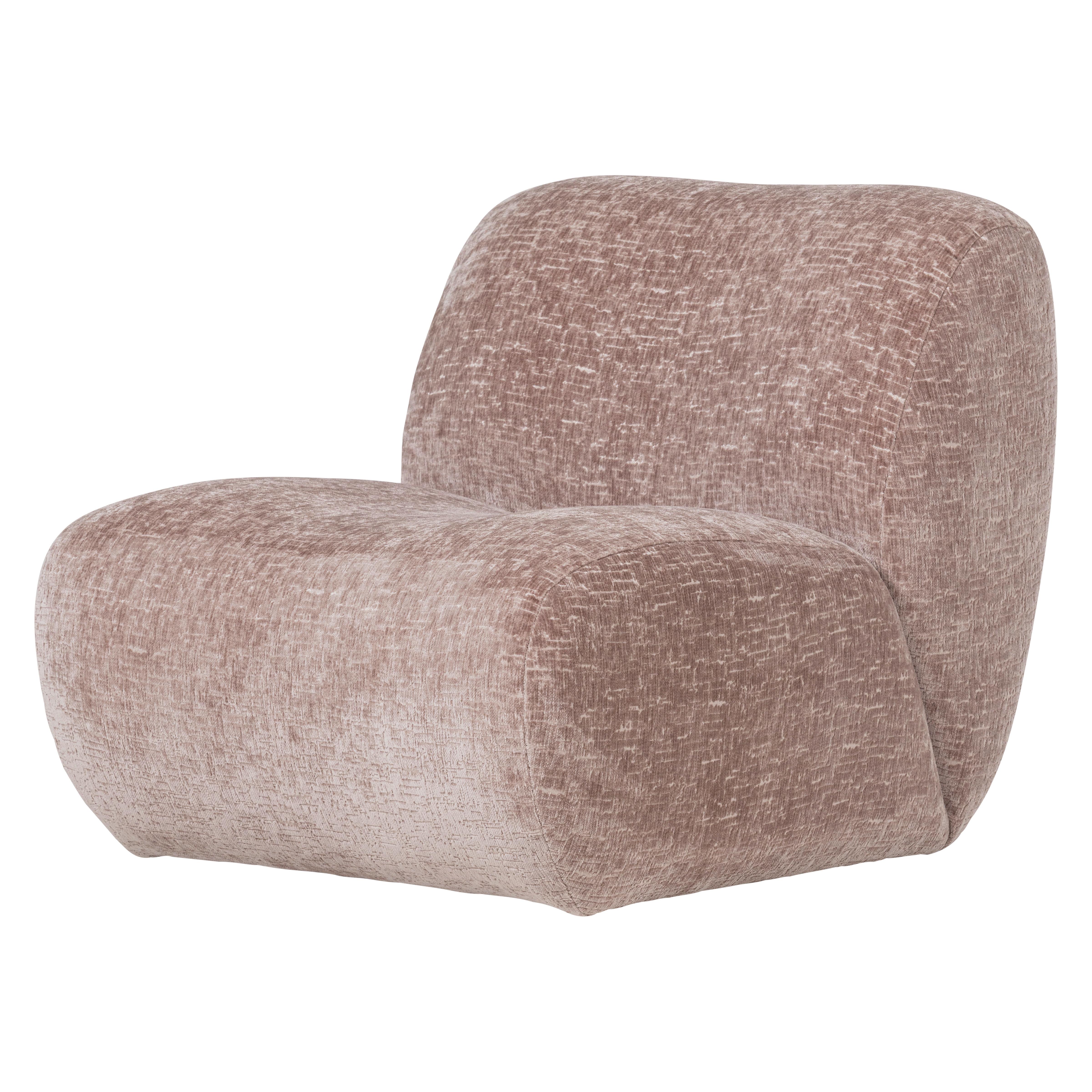 SESSEL Nomu Hellrosa B: 76cm - Hellrosa, MODERN, Textil (76/74/92cm) - Livetastic