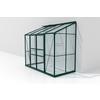 Anlehn-Gewächshausbausatz Ida 3300 Esg3mm, Smaragd - Smaragdgrün, Basics, Glas/Metall (255/222/131,5cm)