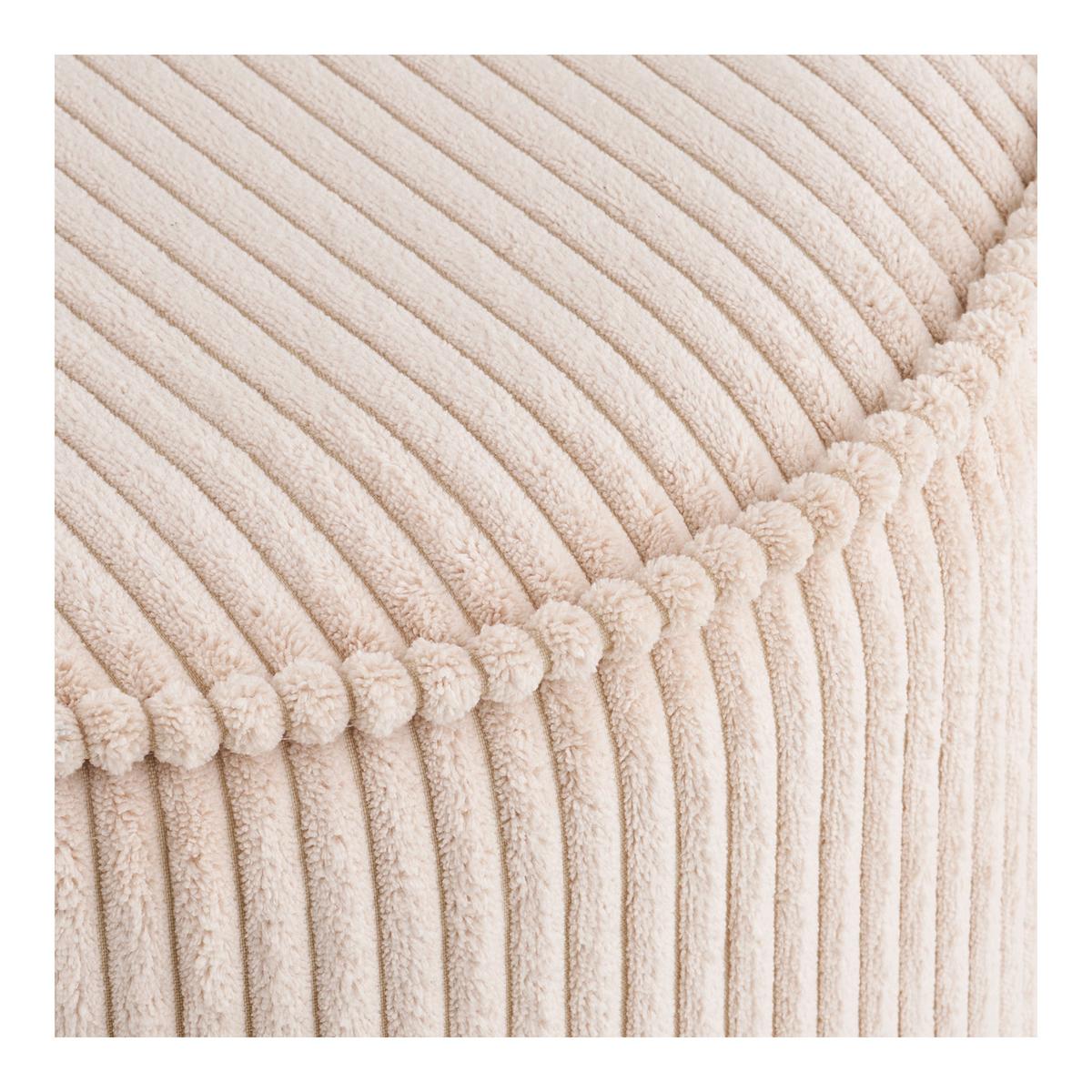 POUF Taupo, Beige B: 40 cm - Beige, Design, Textil (40/35/40cm) - MID.YOU