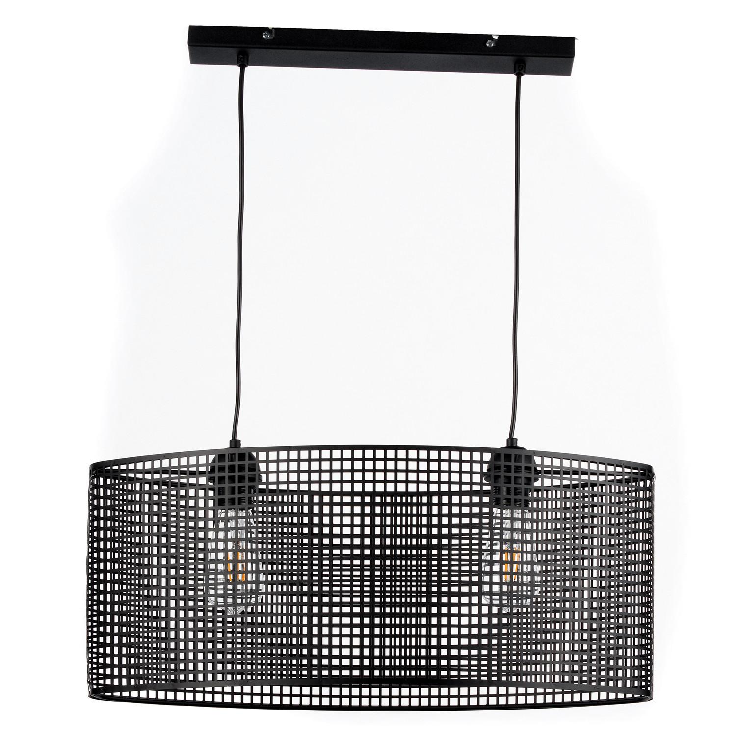 Hängeleuchte 4970/S - Schwarz, Design, Metall (60/27/90cm)