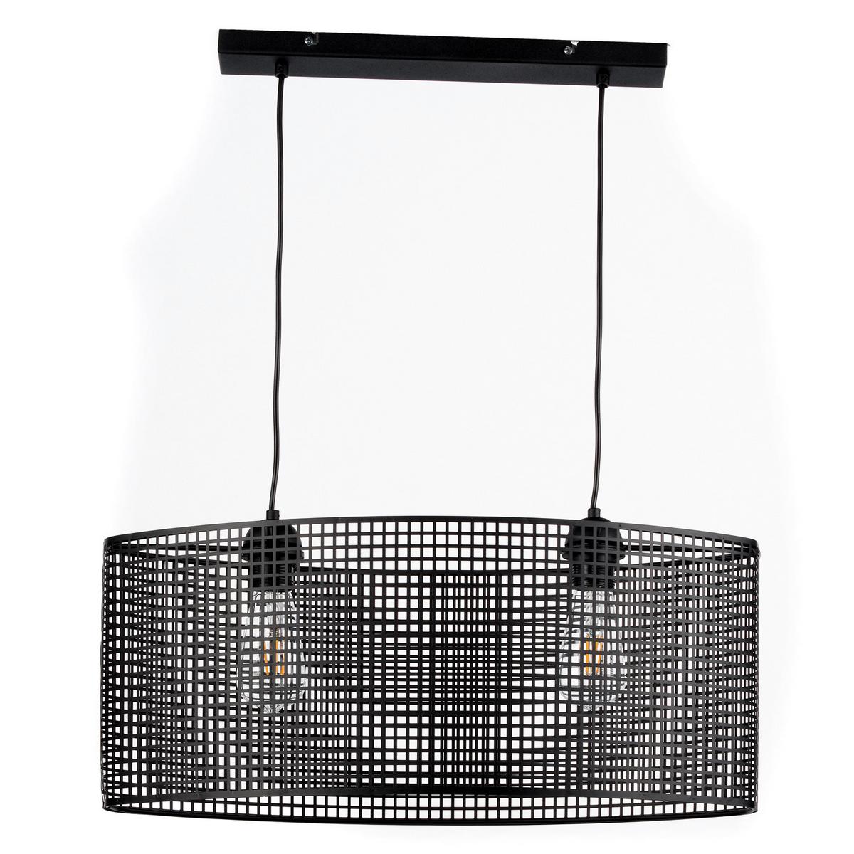 Hängeleuchte 4970/S - Schwarz, Design, Metall (60/27/90cm)