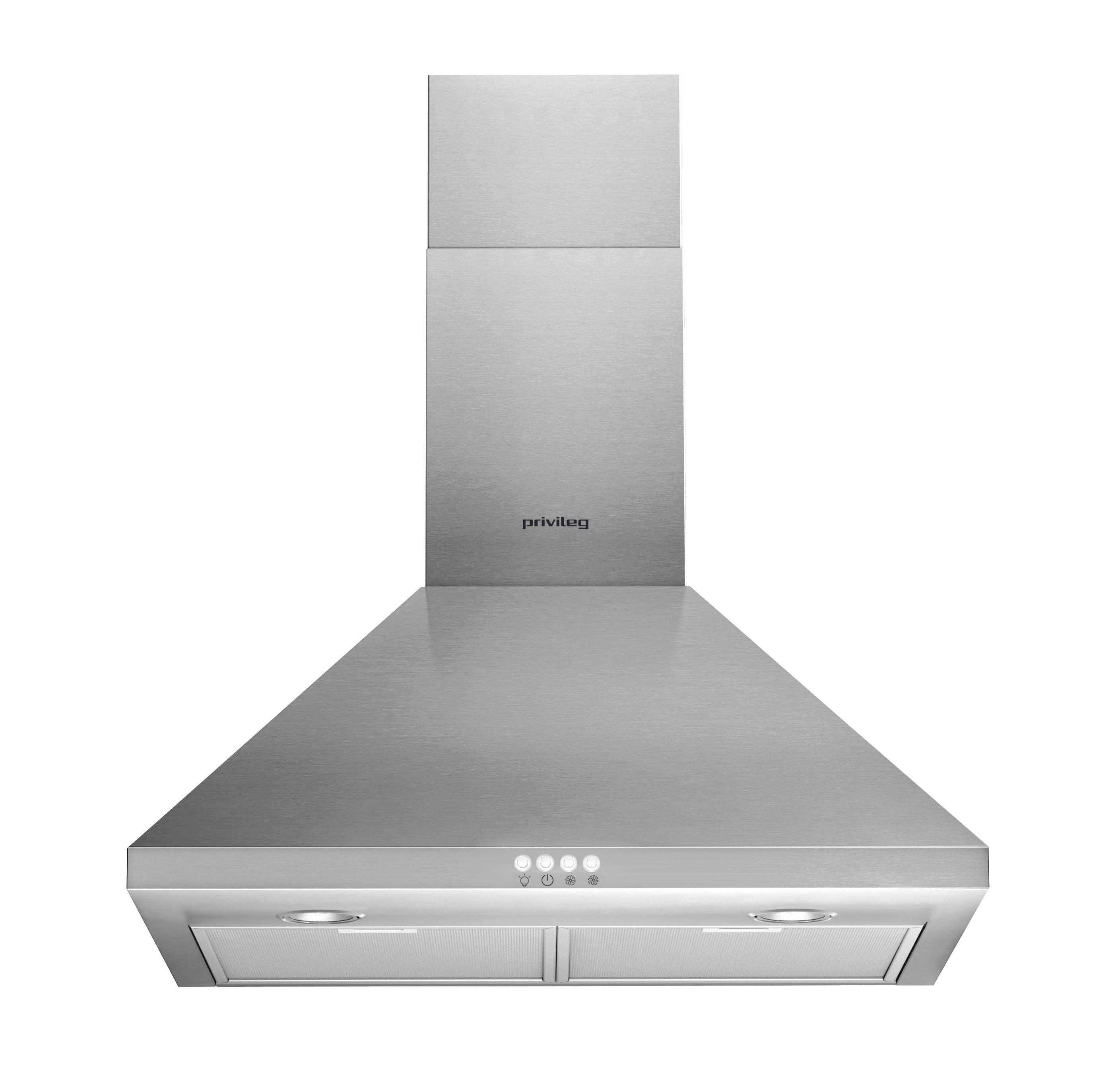 Dunstabzugshaube Dghpc 64 Lm X Edelstahlfarben B: 59,8 Cm - Edelstahlfarben, Basics, Kunststoff/Metall (59,8/87/40cm) - Privileg