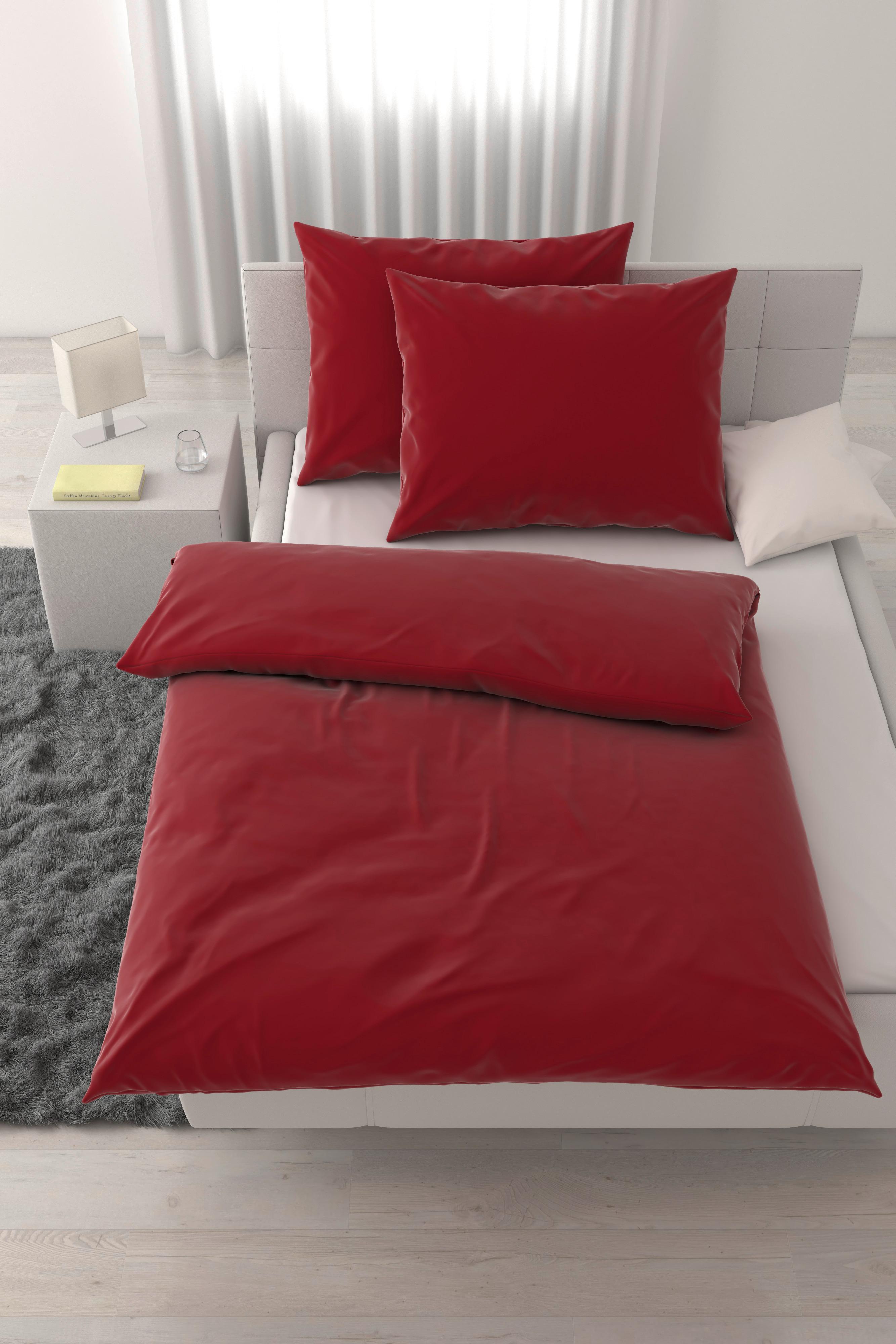 POSTEĽNÁ BIELIZEŇ XENIA UNI XXL - červená, Modern, textil (200/220cm) - Premium Living