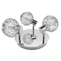 Deckenleuchte 98-13750 Collar - Chromfarben/Transparent, KONVENTIONELL, Glas/Metall (44/44/17cm)