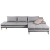Ecksofa Mit Schlaffunktion Floby Stauraum Hellgrau - Beige/Silberfarben, Trend, Textil (313/215cm) - MID.YOU