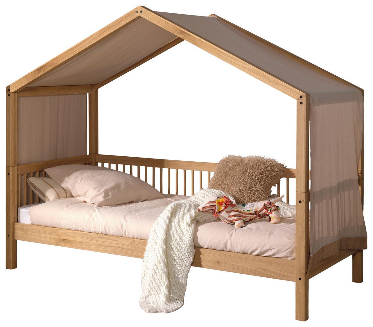 Hausbett Forrest Natur-/Eichefarben 90x200cm - Eichefarben/Naturfarben, MODERN, Holz (90/200cm) - Vipack