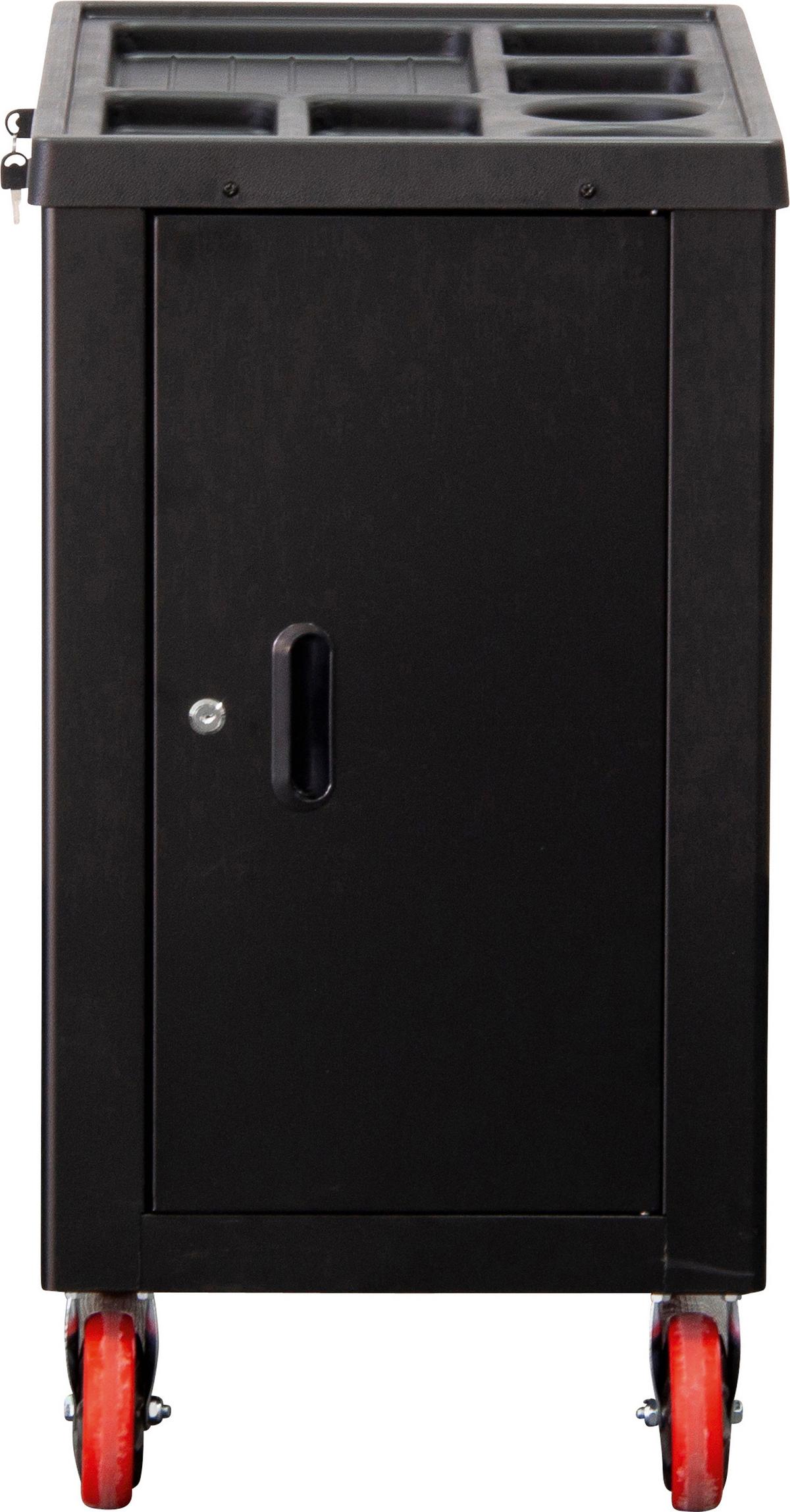 Werkstattwagen Leer Schwarz/Rot B: 74,98 cm - Rot/Schwarz, Basics (74,98/87,97/45,5cm)
