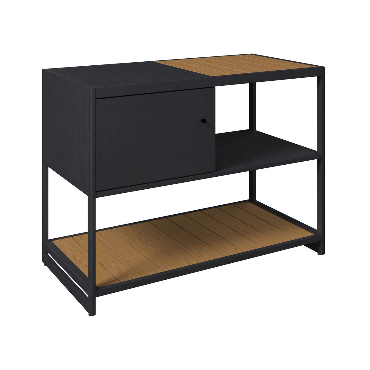 Outdoorküche Santiago Ii - Anthrazit/Naturfarben, Basics, Kunststoff/Metall (120/116/60cm) - Beldano