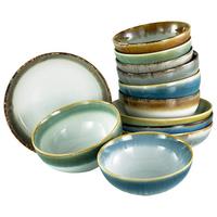 Schüsselset Cascade Multicolor 12-teilig - Multicolor, Basics, Keramik - Creatable