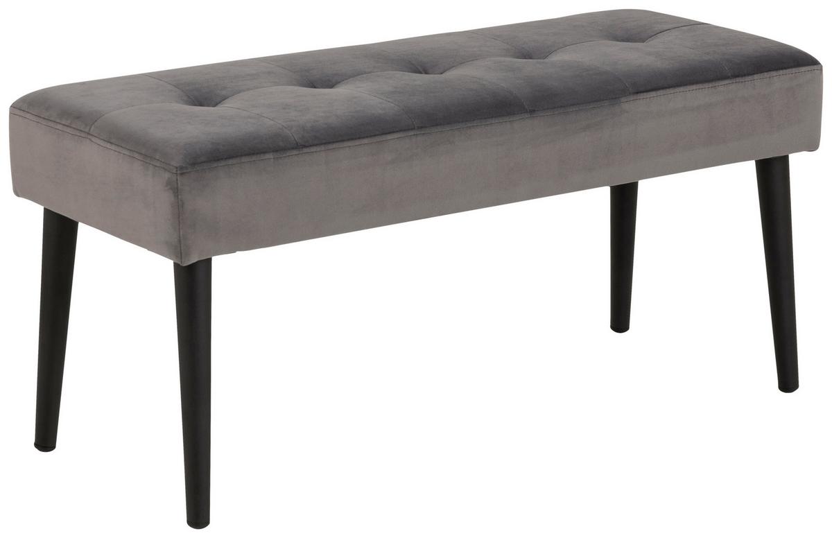 Zsámoly Glory 95/45cm - fekete/sötétszürke, Trend, textil/fém (95/45/38cm) - Livetastic
