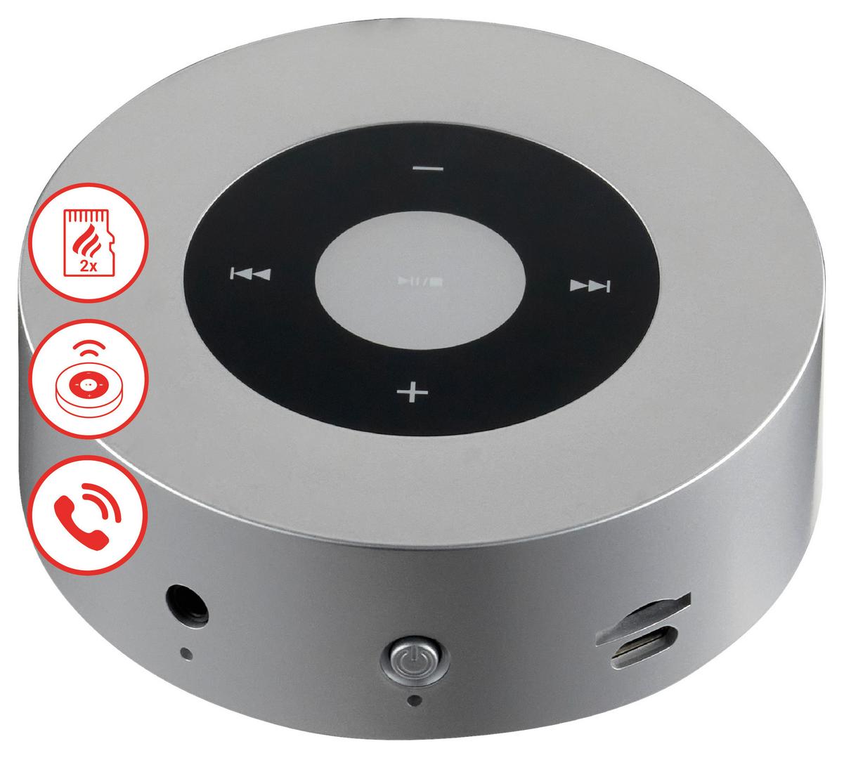Kamin-Soundbox Moritz - Silberfarben, Basics, Kunststoff (8,5/3,0/8,5cm)