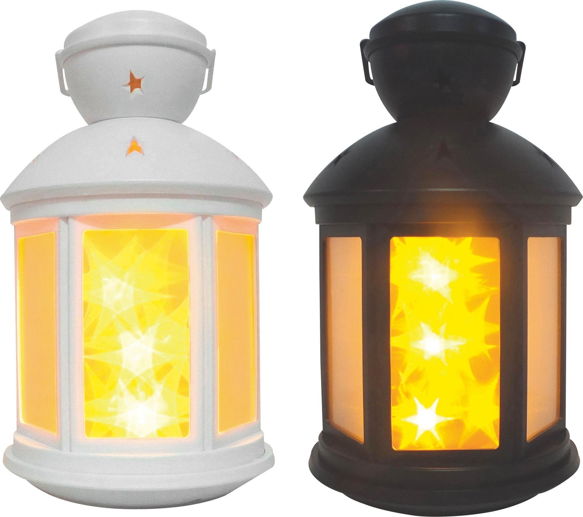 Led-dekorvilágítás Christin - Fehér/Fekete, konvencionális, Műanyag/Fém (12,5/12,5/20,5cm)