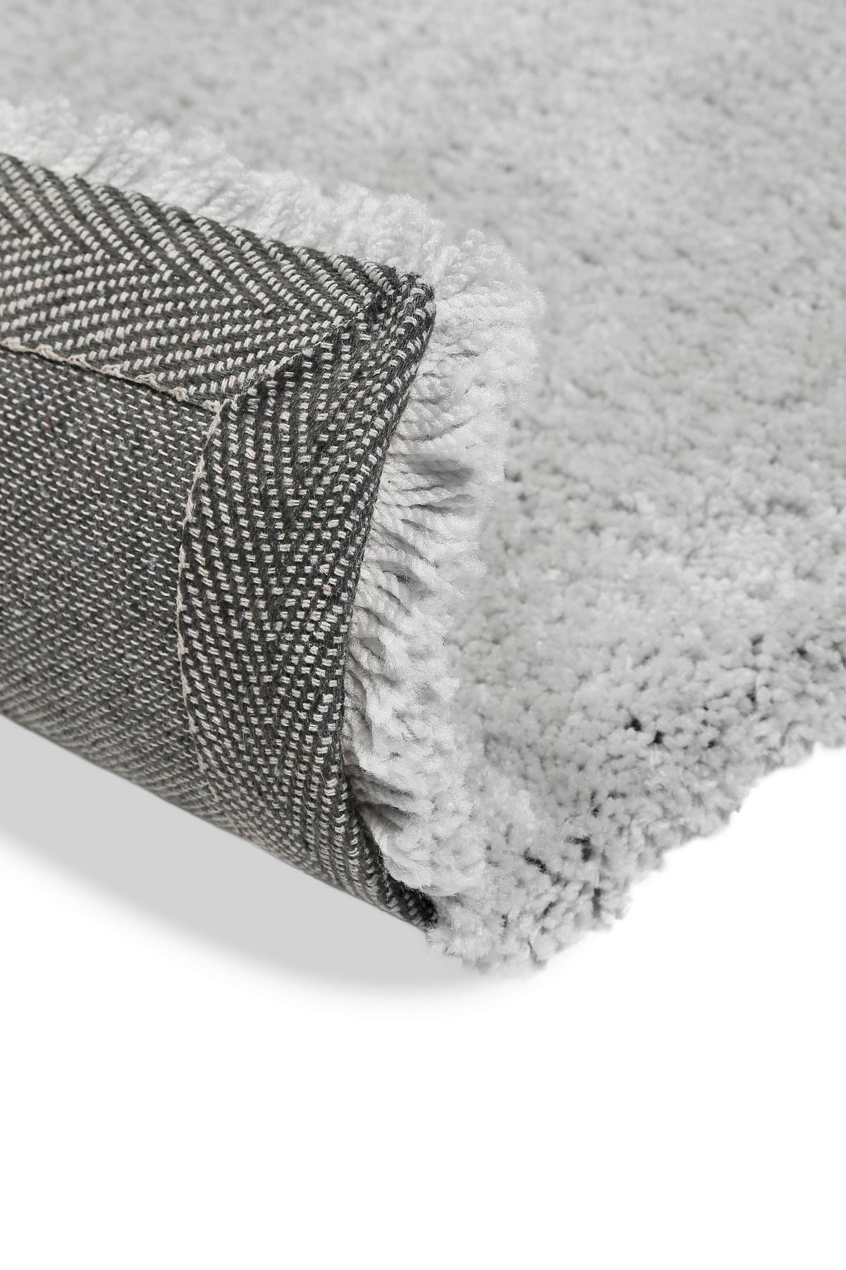 Hochflorteppich Emilia - Grau, Design, Textil (80/150cm) - WECON HOME BASIC