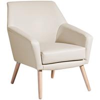 Polstersessel Mit Armlehnen Alegro Lederlook Beige - Beige/Buchefarben, Design, Textil (67/81/71cm) - Max Winzer