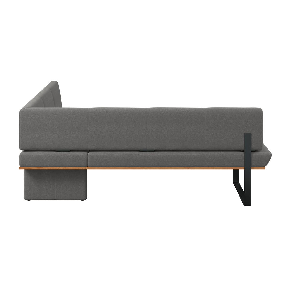 Eckbank Tristan Webstoff anthrazit,S:245x175cm - Anthrazit/Schwarz, MODERN, Holz/Textil (245/175cm) - James Wood