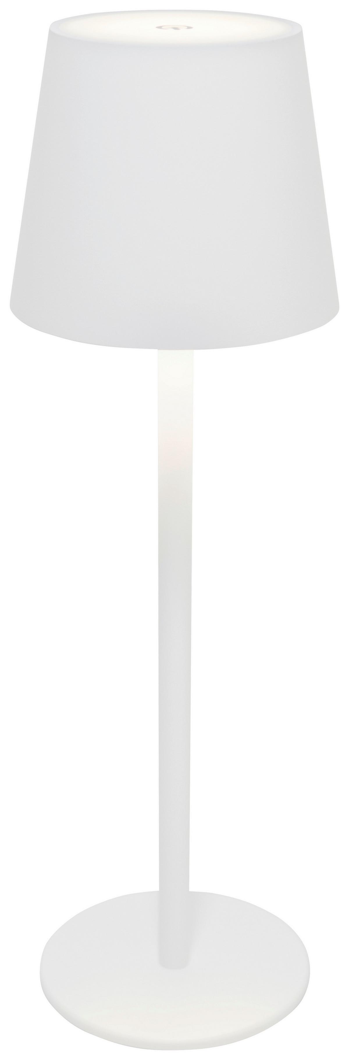 Akkumulátoros Asztali Lámpa Emily - fehér, Basics, műanyag/fém (11,5cm) - Luca Bessoni