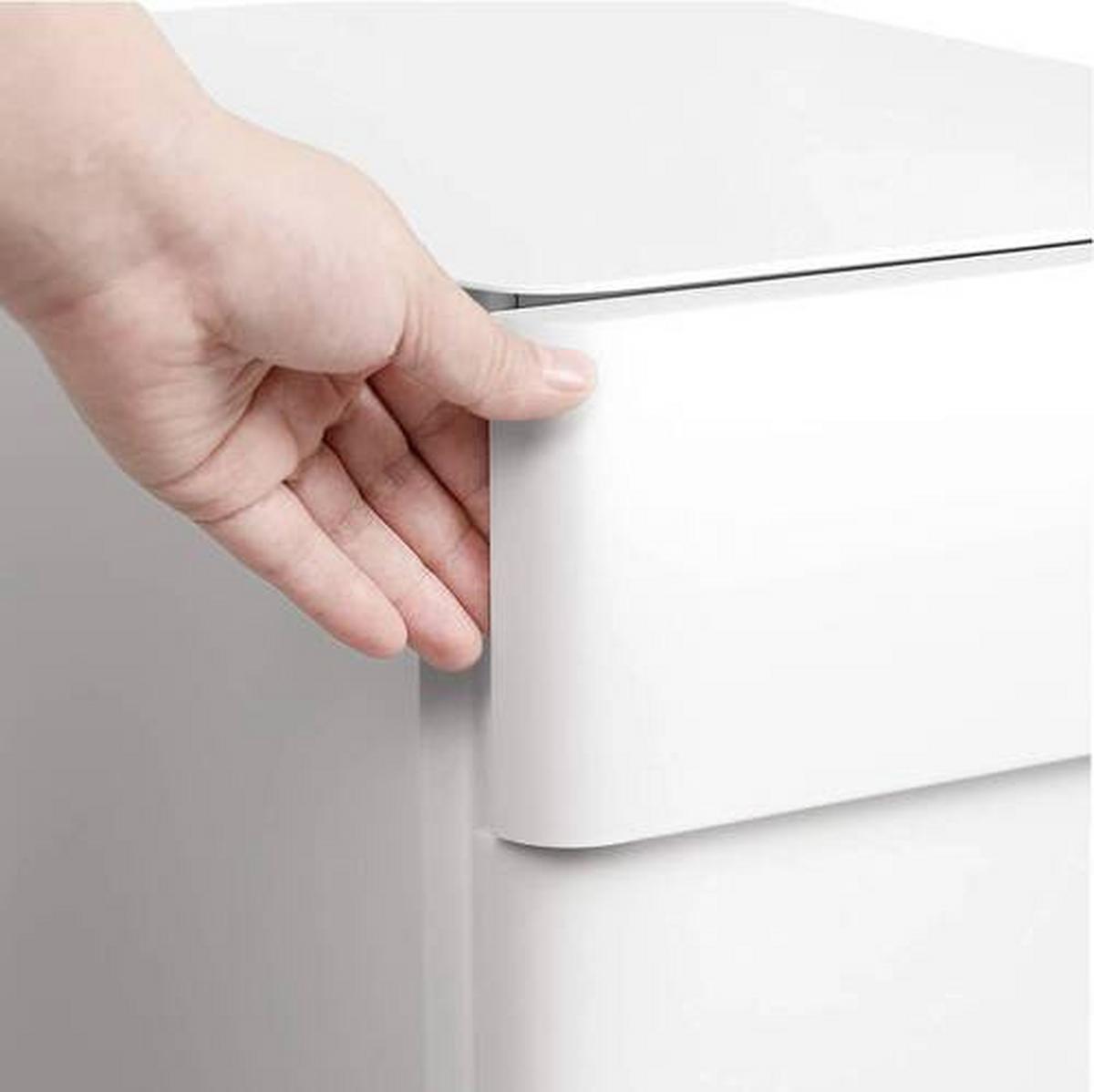Rollcontainer Metall Weiß Abschließbar 30x59,2x46 Cm - Weiß, Basics, Kunststoff/Metall (30/59,2/46cm) - Boxxx
