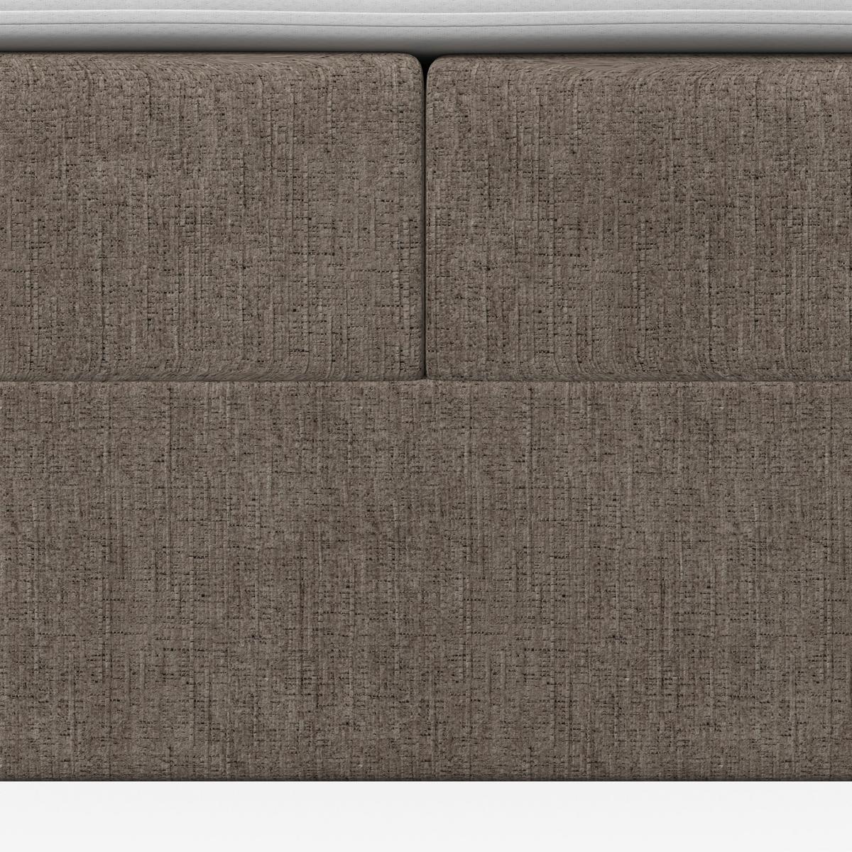 Boxspringová posteľ MONZA 180x200, hnedá - hnedá/farba duba, Modern, drevo/textil (180/200cm) - Bessagi Home