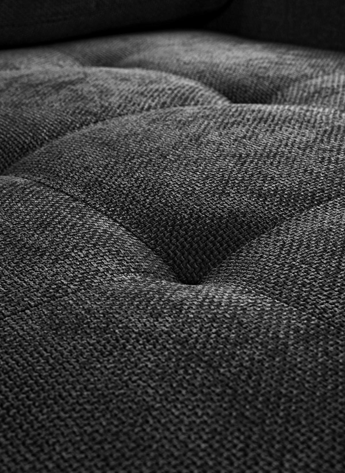 Ecksofa Naomi Anthrazit/Schwarz, 265 cm - Anthrazit/Schwarz, Design, Textil (265/162cm) - MID.YOU