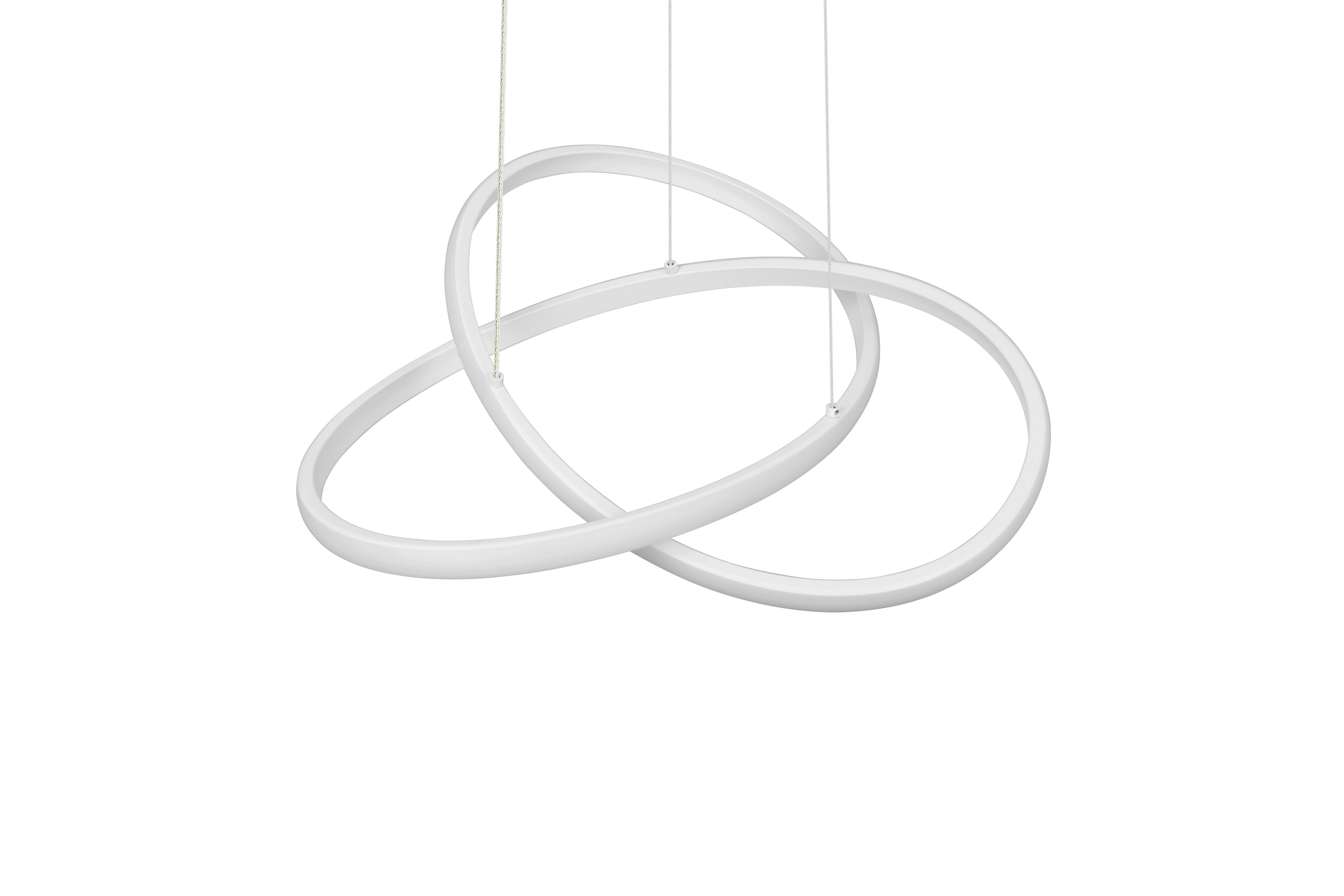 LED-Hängeleuchte Mansa - Weiß, Basics, Kunststoff/Metall (50/150cm) - Luca Bessoni