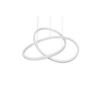 LED-Hängeleuchte Mansa - Weiß, Basics, Kunststoff/Metall (50/150cm) - Luca Bessoni