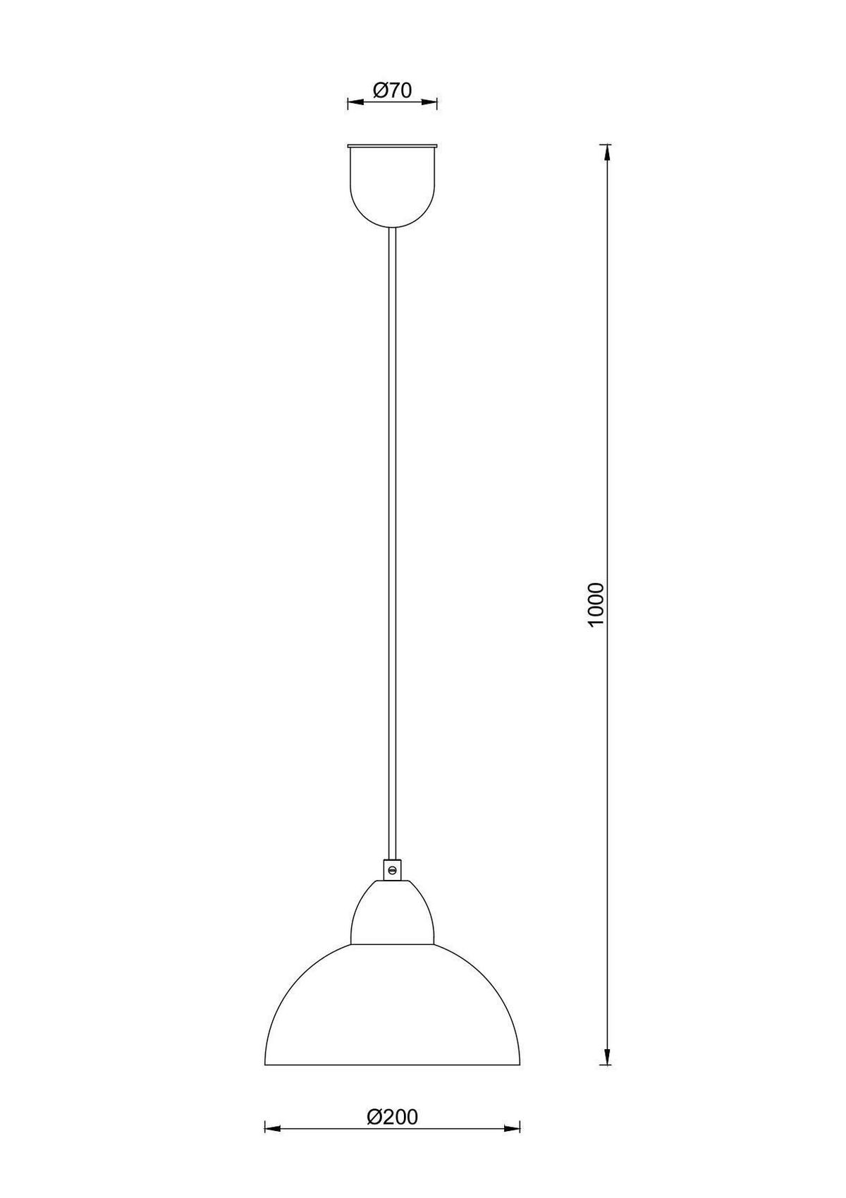 ZÁVĚSNÉ SVÍTIDLO MICHAEL - bílá/černá, Moderní, kov/plast (20/100cm) - Mömax