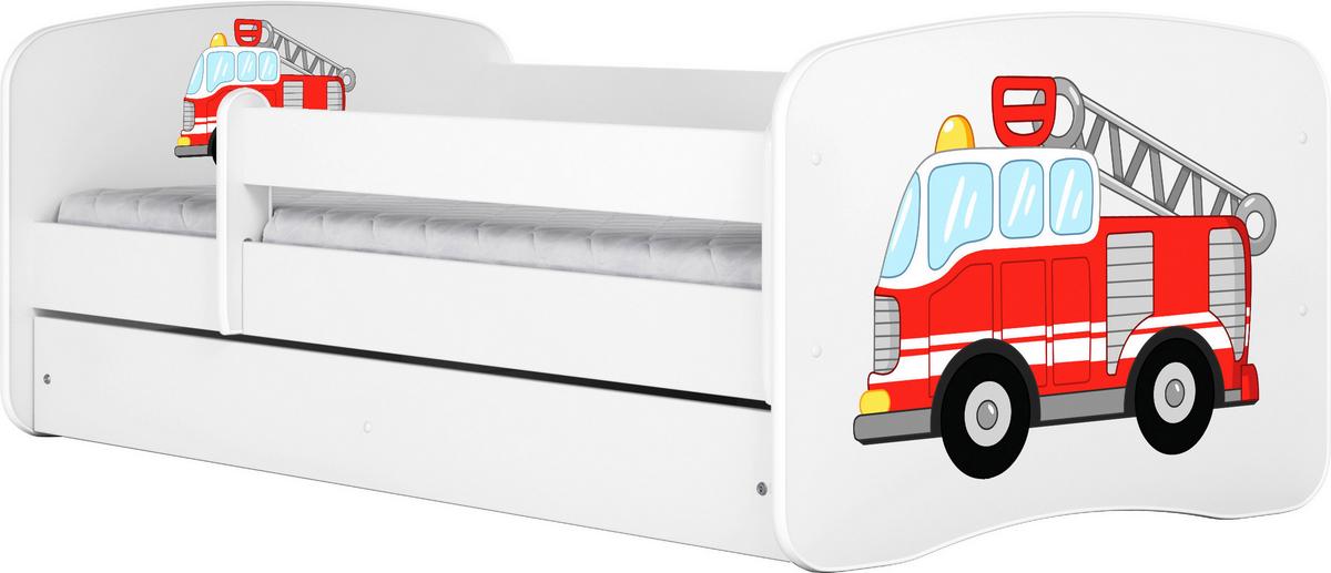 Kinder-/Juniorbett Babydreams Inkl. Matratze 80x160 - Birkefarben/Weiß, MODERN, Holz/Holzwerkstoff (80/160cm) - MID.YOU