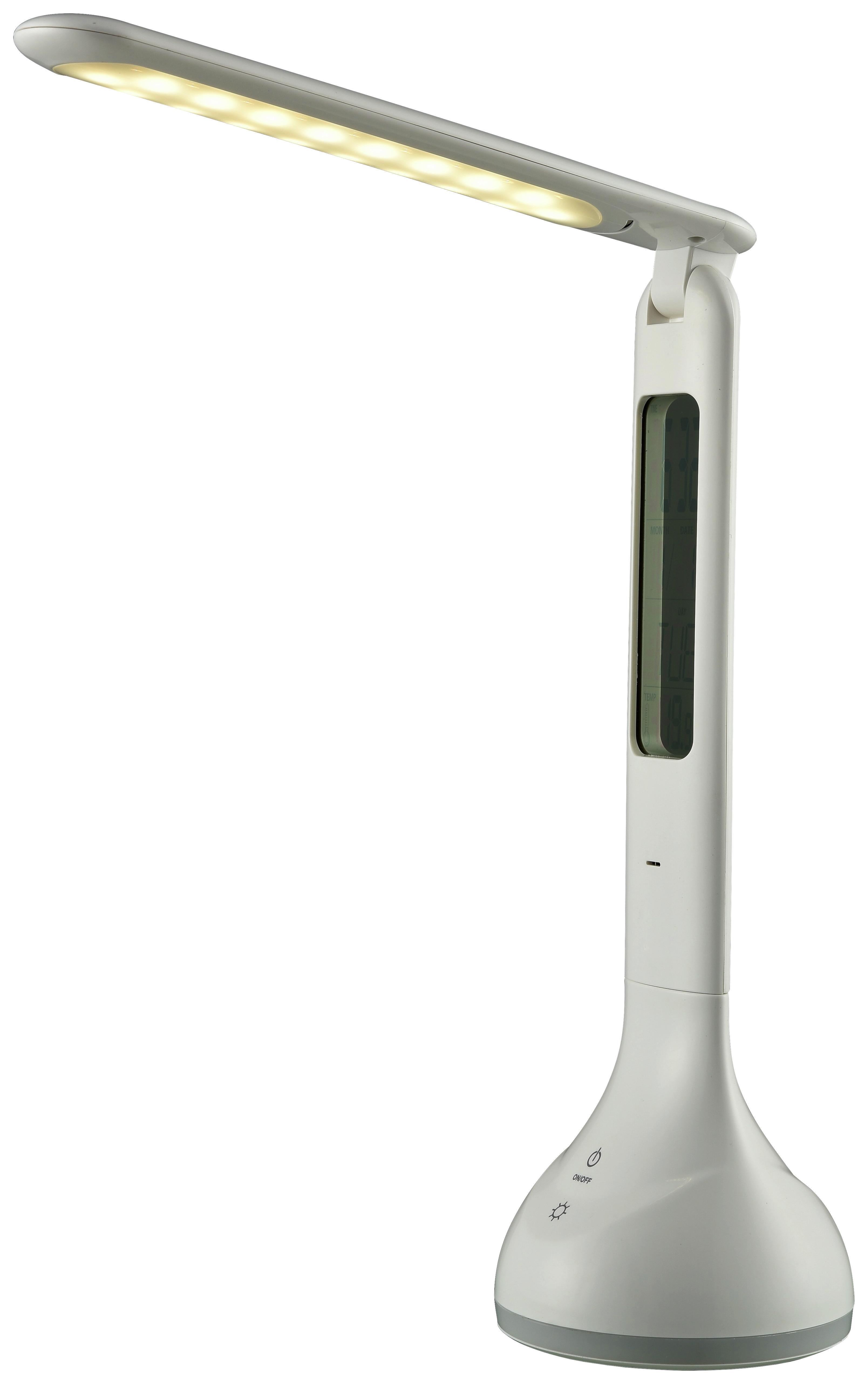 Íróasztalámpa Linda - Fehér, Basics, Műanyag (27cm) - Luca Bessoni