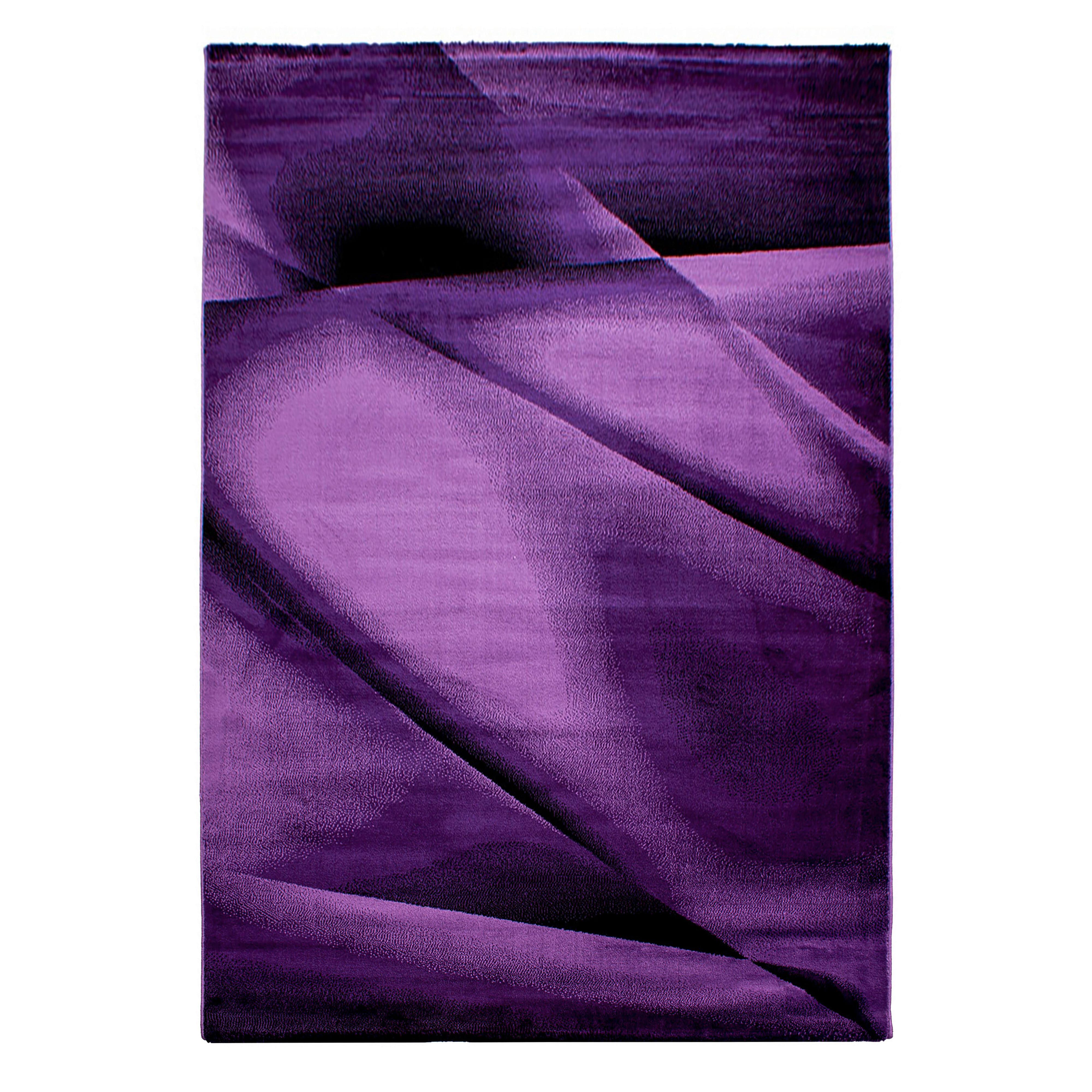 Flachwebteppich Miami - Lila, Design, Textil (140/200cm) - Novel