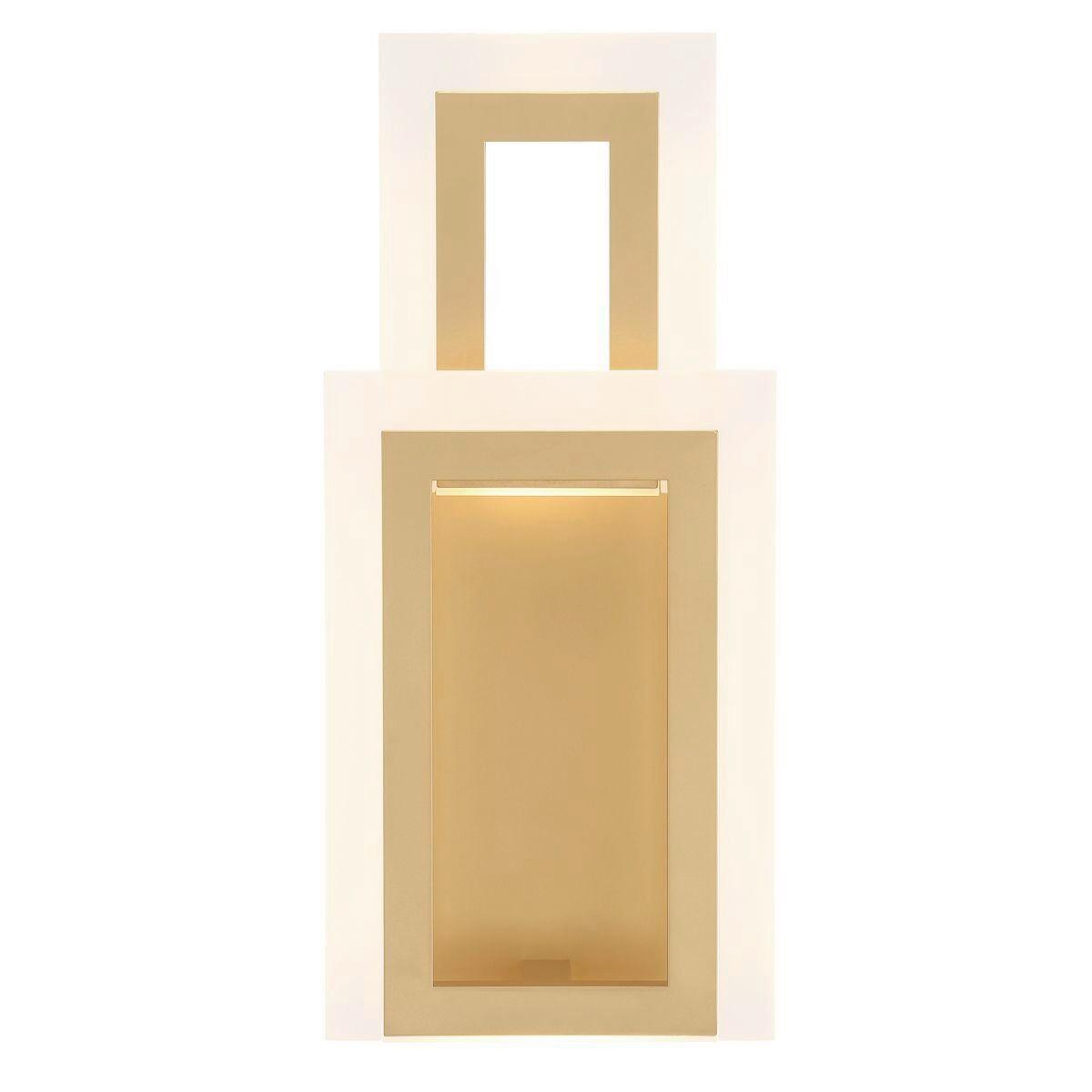 Led Falilámpa Qn-Inizio-1w-Bg - aranyszínű, Design, műanyag/fém (40,6/17,6/10,2cm) - Elstead Lighting