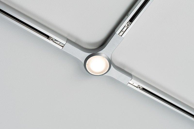 Schienensystem Urail T-Verbinder 95483 Chromfarben - Chromfarben, Design, Metall (22,4/27/14,1cm) - Paulmann