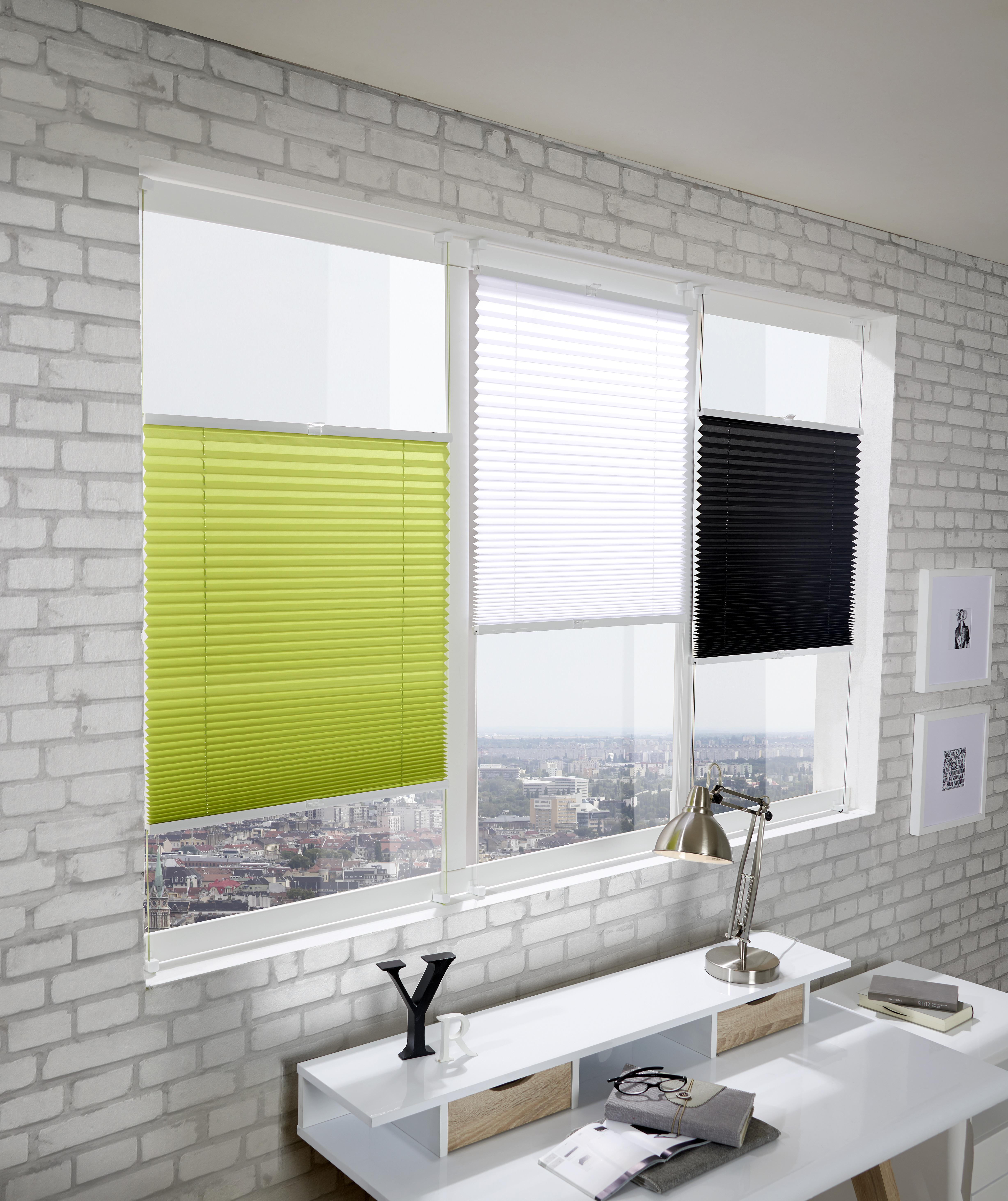 Plissee Grün B: 50 cm - Grün, KONVENTIONELL, Textil (50/130cm) - Homeware