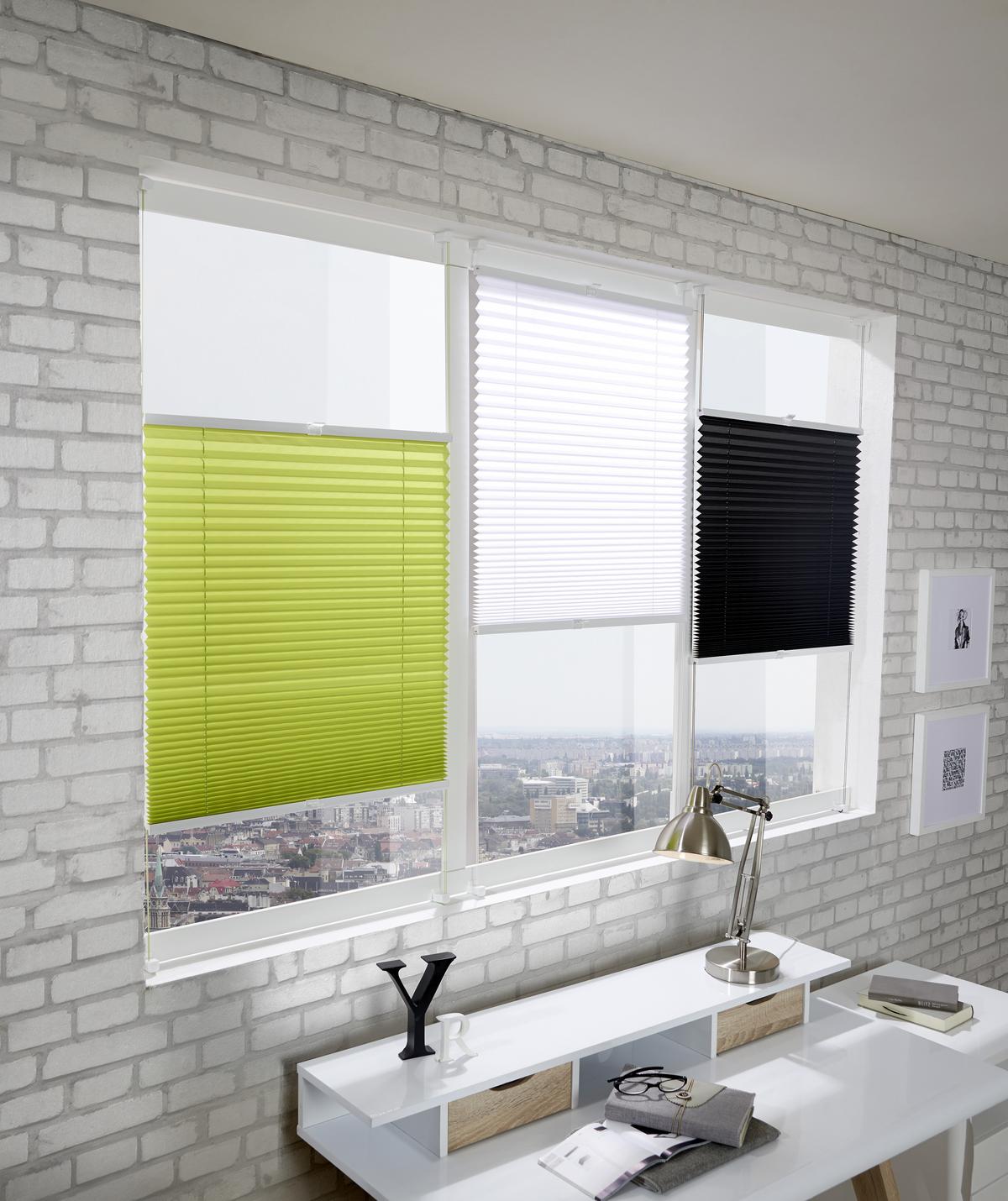 Plissee Free Grau B: 80 cm - Grau, KONVENTIONELL, Textil (80/130cm) - Homeware