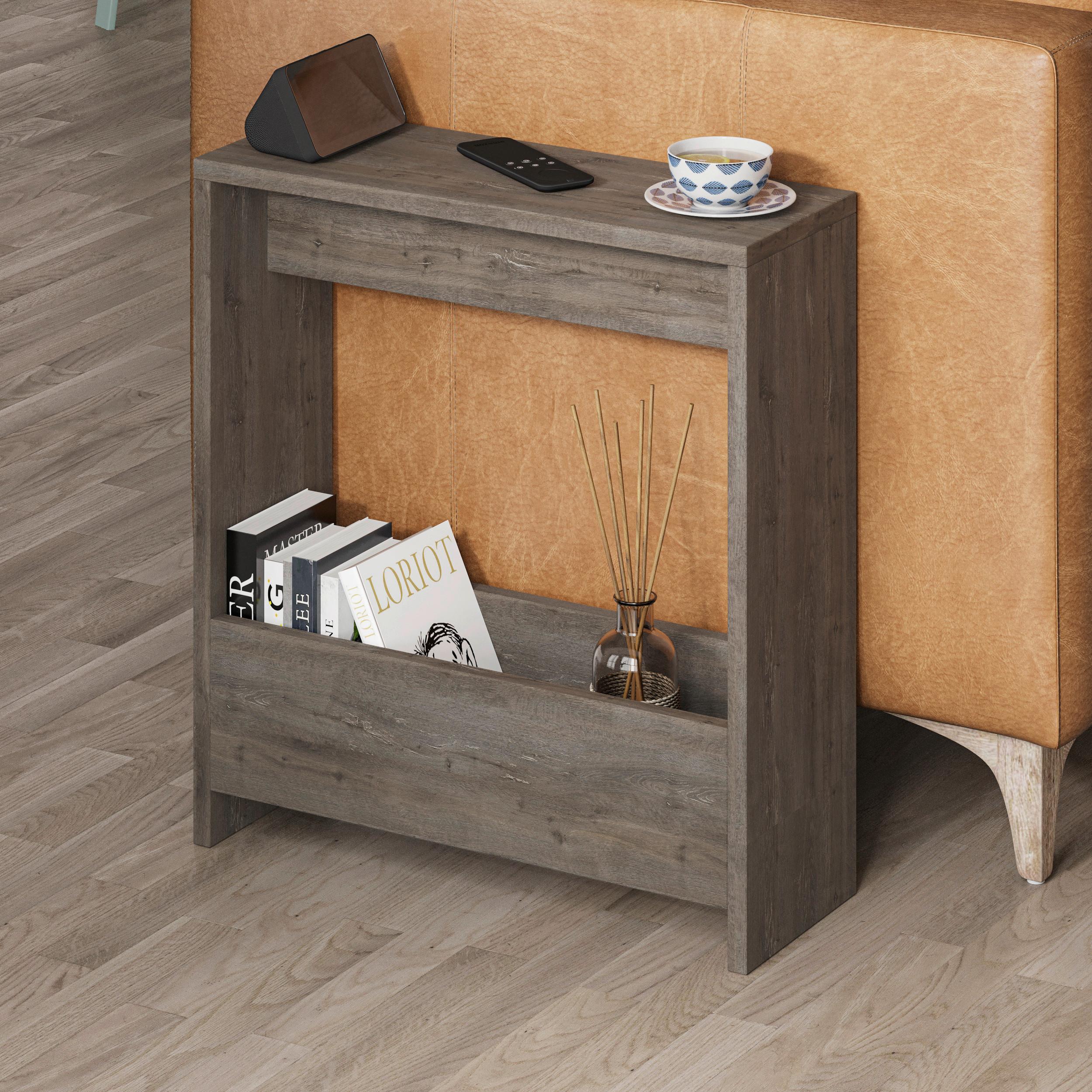 Beistelltisch Simpi Beistelltisch - Dunkelbraun, Design, Holzwerkstoff (55/20/60cm) - Livetastic