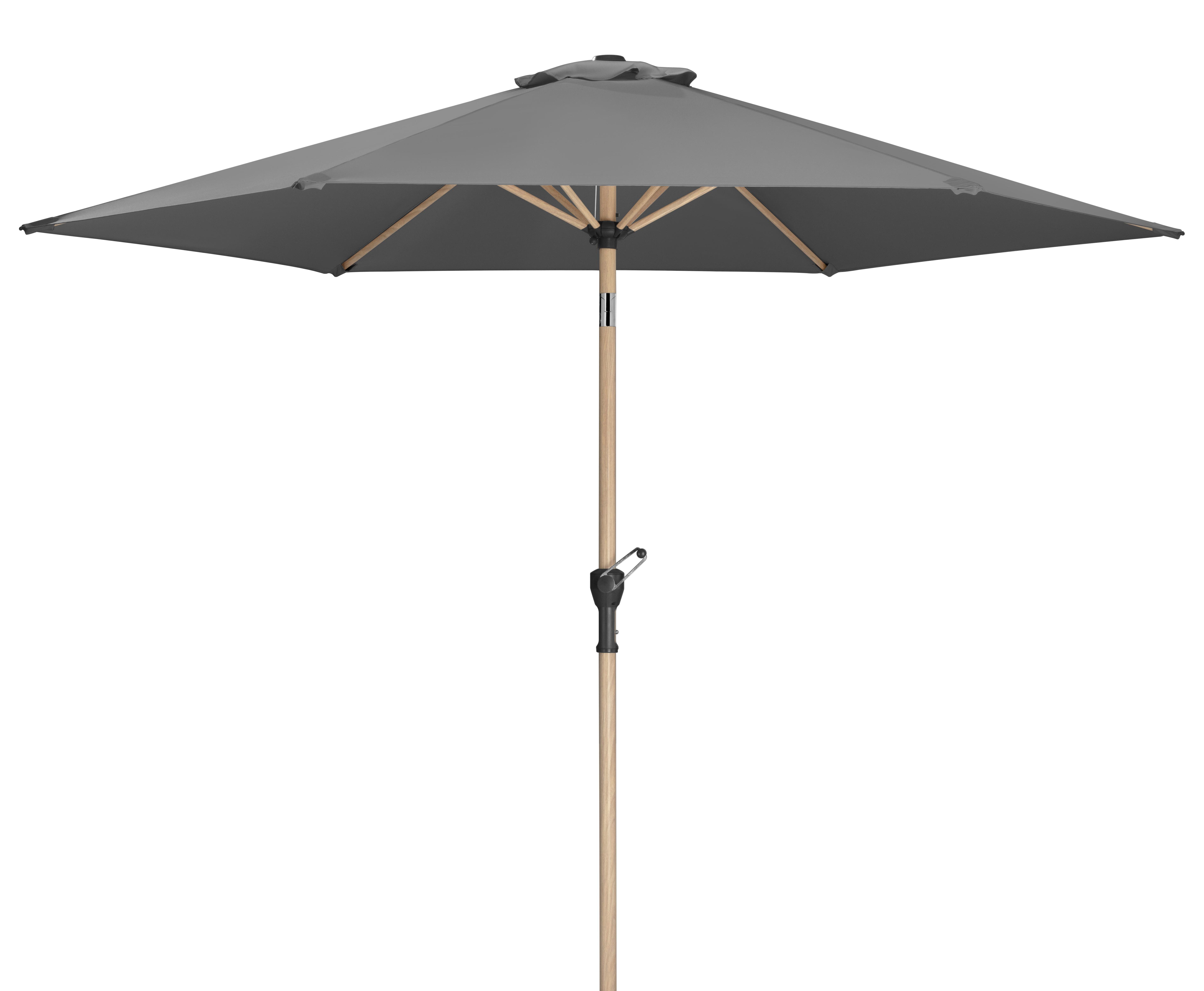 Sonnenschirm Cordoba BxHxT: 270x236x270 cm Anthrazit - Eichefarben/Anthrazit, Basics, Textil/Metall (270/236/270cm) - Schneider