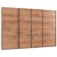 Schwebetürenschrank 350cm Level, Weiß/Eiche Dekor - Eichefarben/Weiß, MODERN, Holzwerkstoff (350/236/65cm) - MID.YOU