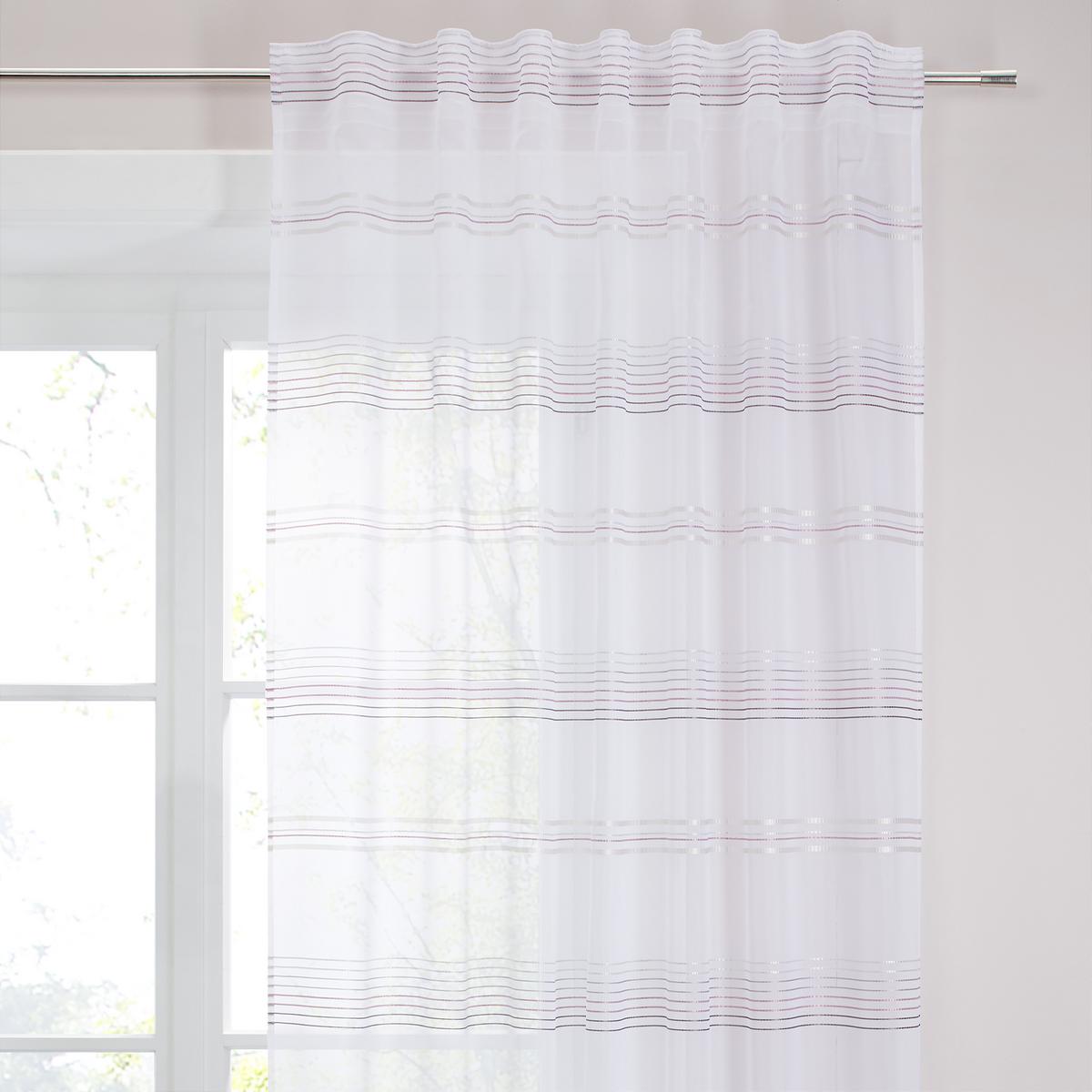 HOTOVÝ ZÁVĚS Louis, 140/245 cm - bílá, Konvenční, textil (140/245cm) - Modern Living
