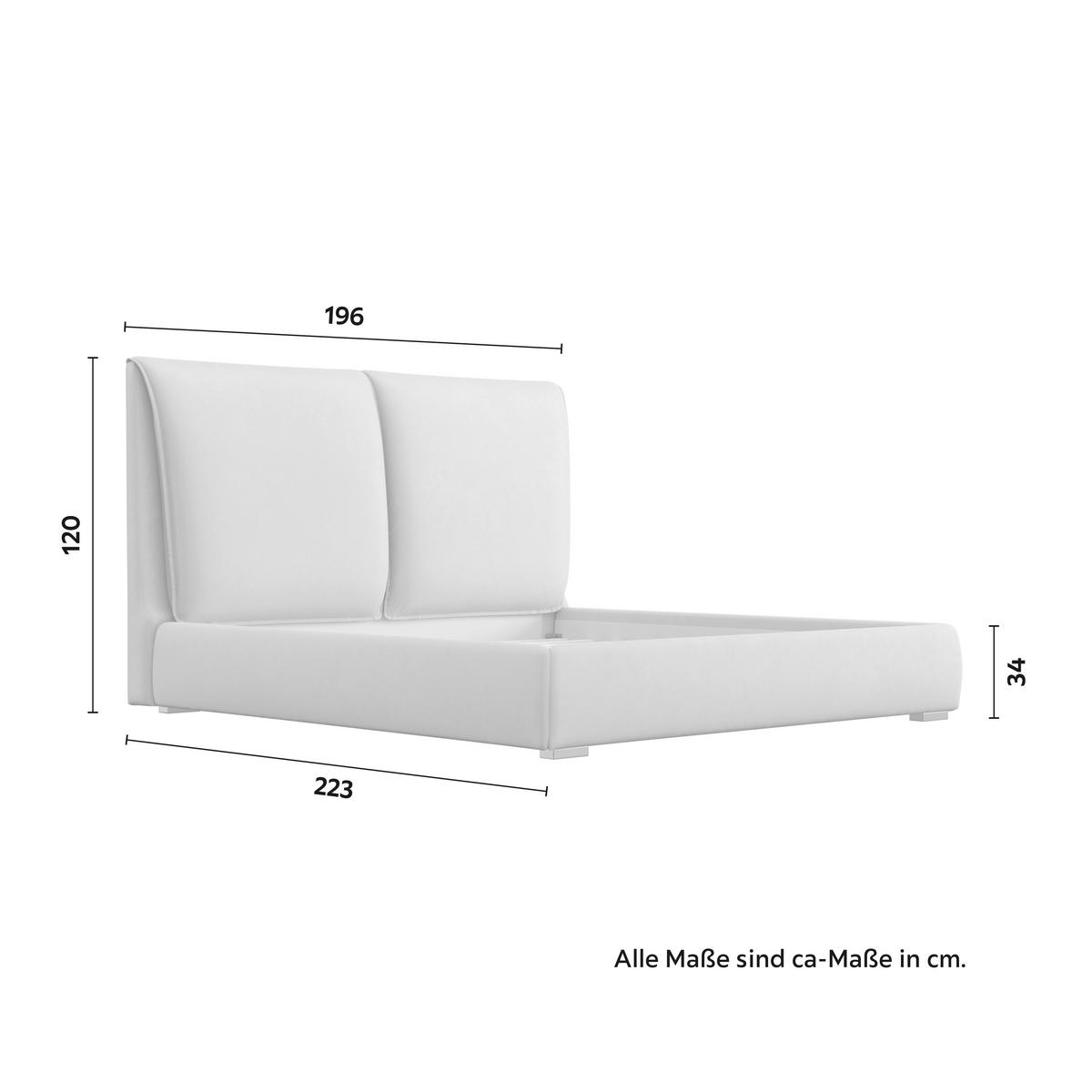 Čalouněná postel SOPHIE 180x200, béžová - barvy stříbra/světle šedá, Moderní, kov/dřevo (180/200cm) - Bessagi Home