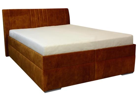 Čalúnená Posteľ Ivona 2 Š. 180 - terakota, Moderný, drevo/textil (194/107/220cm) Čalúnená Posteľ Ivona 2 Š. 180 - terakota, Moderný, drevo/textil (194/107/220cm)