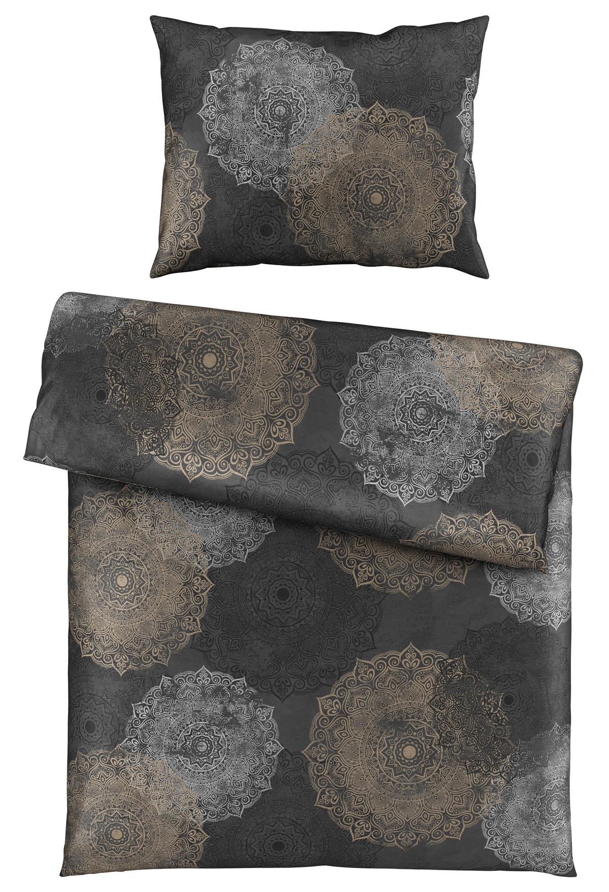 Ágyneműhuzat-garnitúra Linda - antracit, Romantik / Landhaus, textil - James Wood