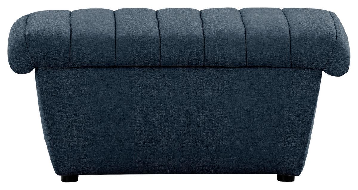 Hocker Looks Viii - Schwarz/Dunkelblau, Design, Textil (90/43/105cm) - LOOKS by W.Joop