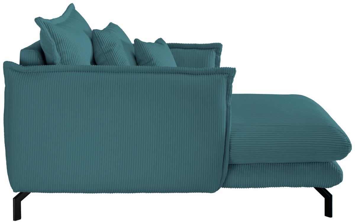 Xxl-sessel Lava Petrol B: 111 Cm - Petrol/Schwarz, MODERN, Textil (111/101/167cm) - Livetastic