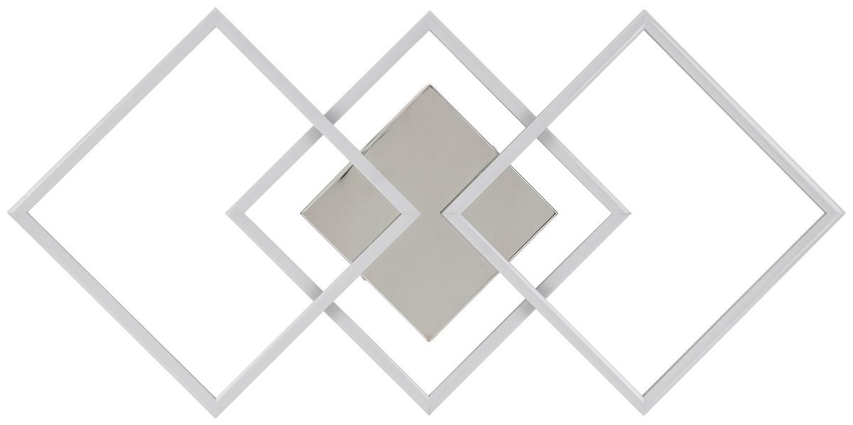 Stropní LED svítidlo OLPÜ, Š: 95cm - barvy hliníku, Moderní, kov/plast (72,4/35,4/5,2cm) - Modern Living