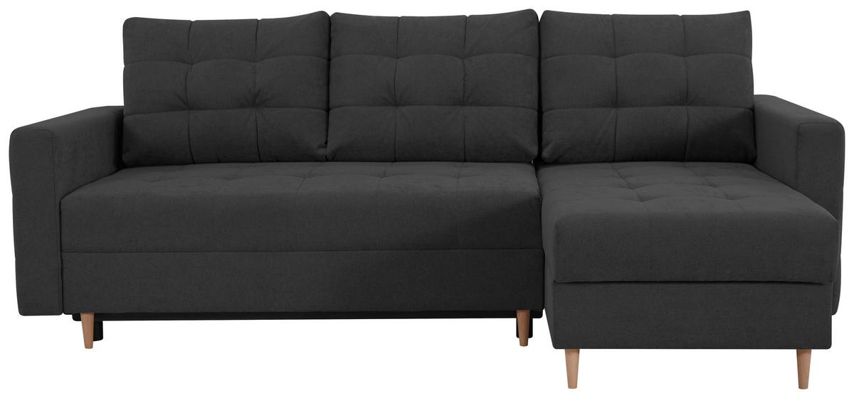 Ecksofa Asti Anthrazit S: 232x141 cm - Anthrazit, Design, Textil (232/141cm) - MID.YOU