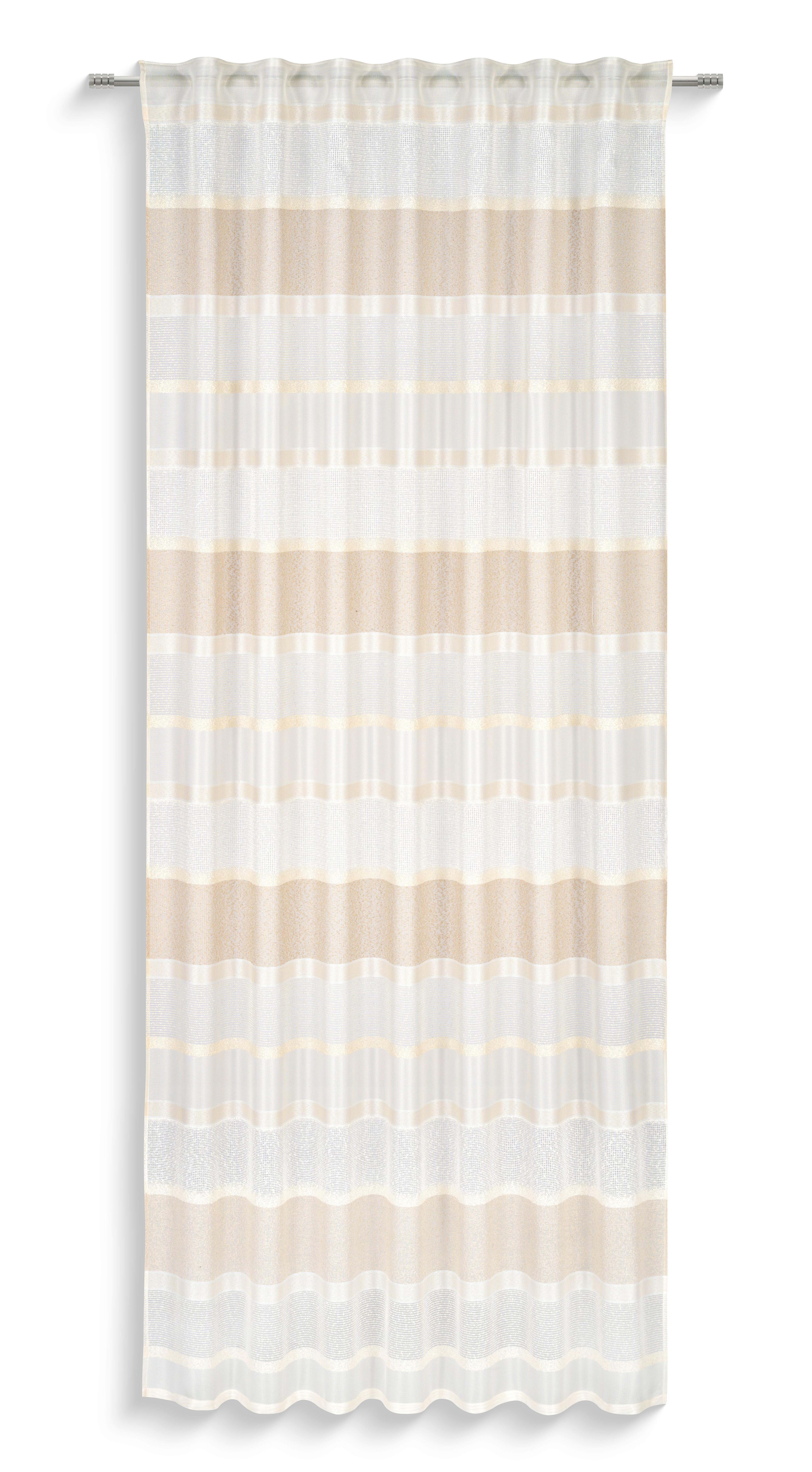 Fertigvorhang Antonella - Beige, MODERN, Textil (140/245cm) - Luca Bessoni