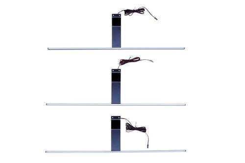 Aufbauleuchte Slimline - Schwarz, MODERN, Kunststoff (60cm)