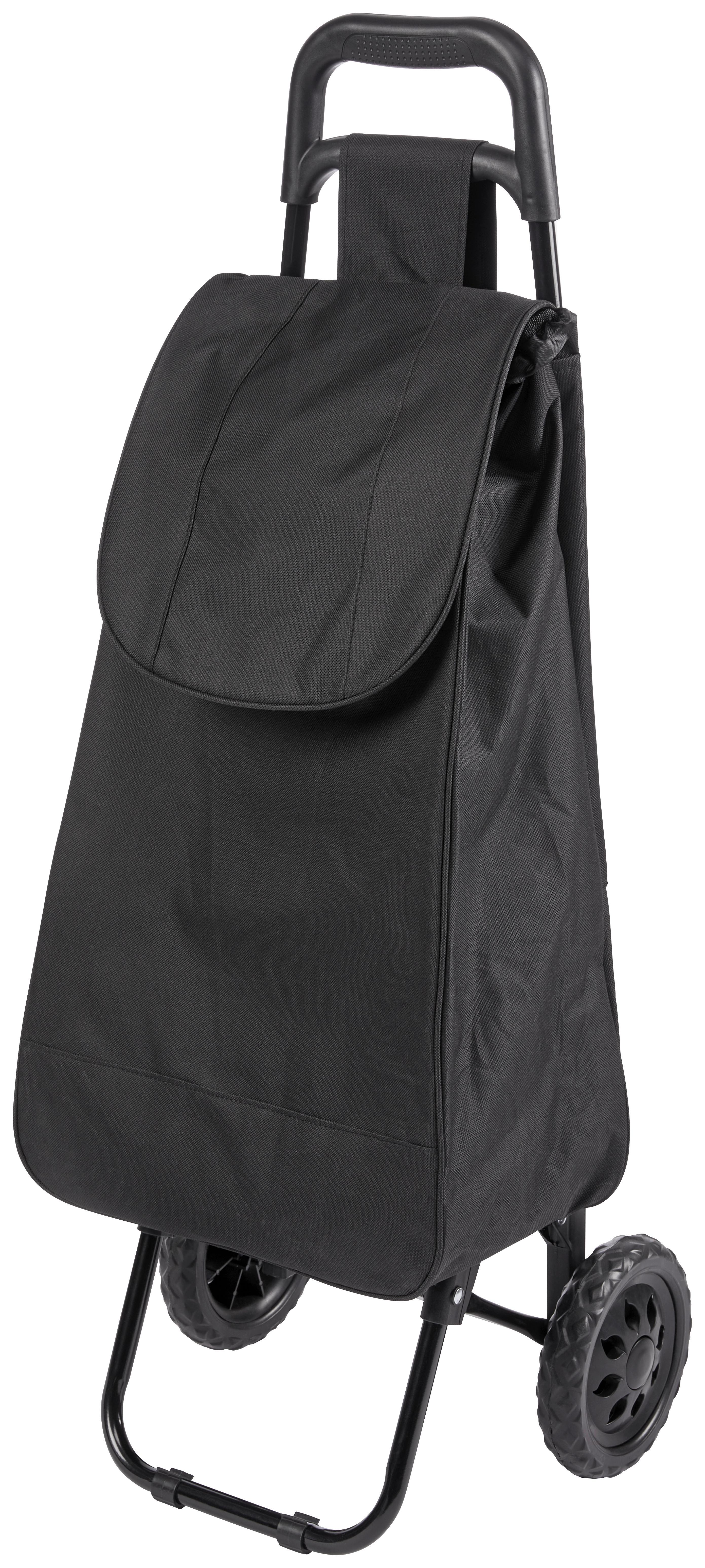 EINKAUFSTROLLEY PENGYOU - Silberfarben/Schwarz, KONVENTIONELL, Kunststoff/Textil (92/35/28cm) - Luca Bessoni